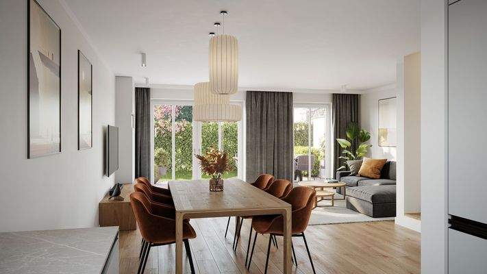 Offener Wohn- und Essraum