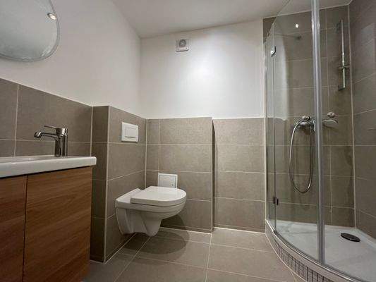 Saniertes Badezimmer, mit Duschkabine.
Letzte Sanierung: Anfang 2025
