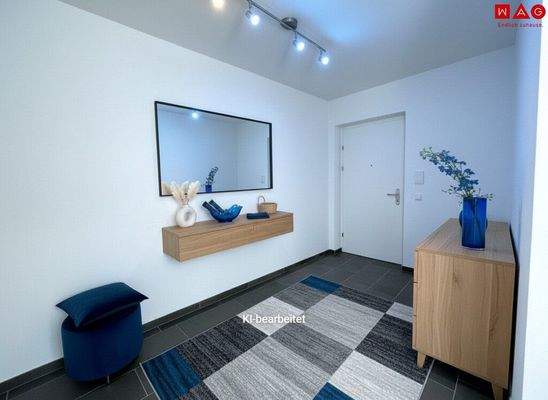 Möblierungsvorschlag Vorraum KI generiert