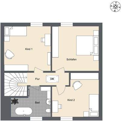 Grundriss Dachgeschoss