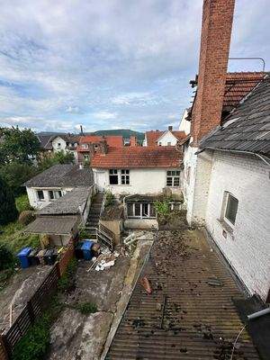 Hinterhof, Blick auf Lager 