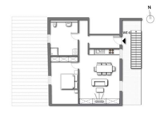 W06 - Obergeschoss (kein Maßstab - Details können abweichen)