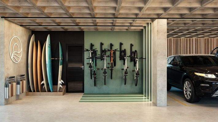 Geplante Garage  der Anlage