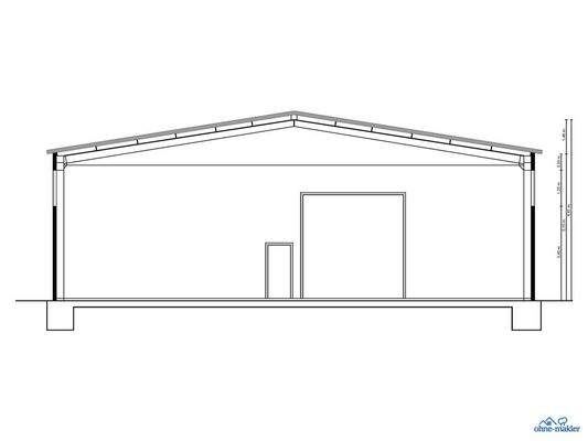 Große Halle Schnitt