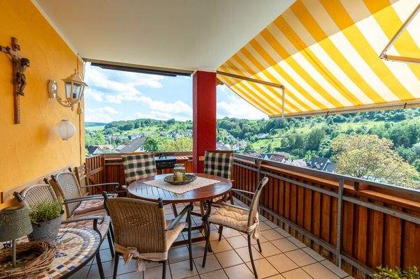 Balkon im Erdgeschoss