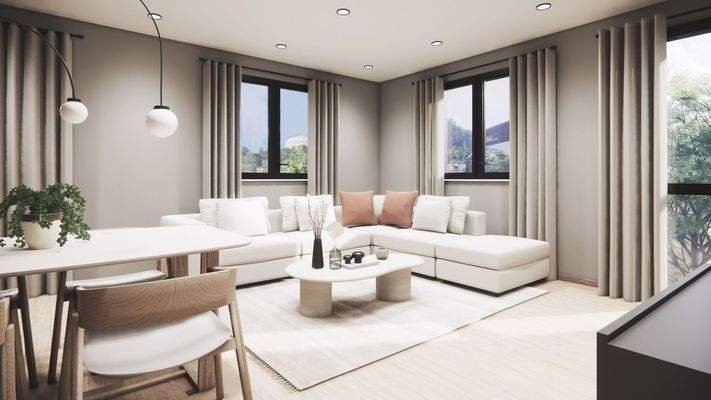 Wohn- / Essbereich - 1. OG - Visualisierung, Abweichungen möglich!