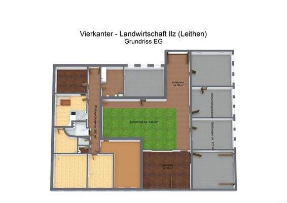 3D Floor Plan - Vierkanter