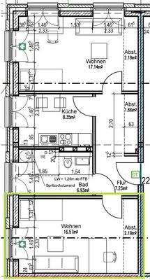 Grundriss Whg. 22