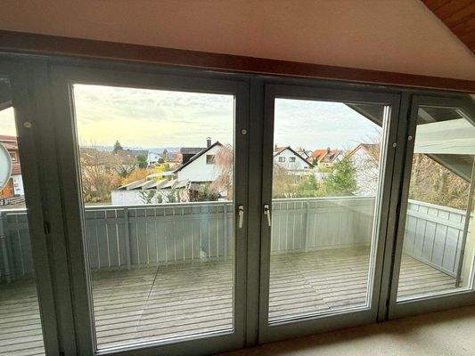 Ausblick Balkon, Dachgeschoss