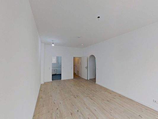 Ansicht II: Wohn- und Esszimmer