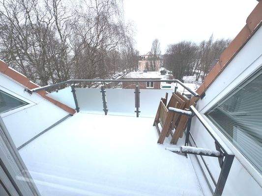 Loggia am Schlafzimmer