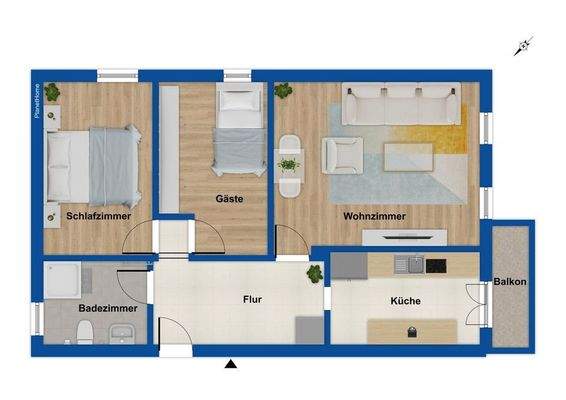 Grundriss 1. Obergeschoss