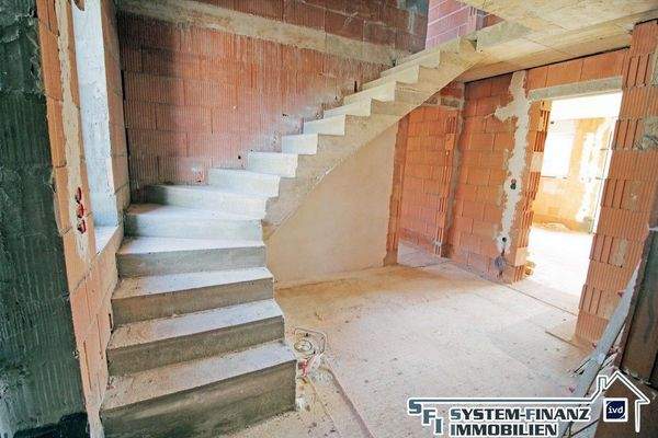 Detailfoto Eingangsbereich mit Treppe