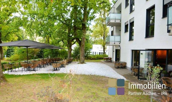 Restaurant an der Wohnanlage