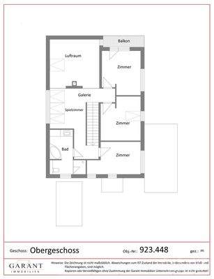 Grundriss  Obergeschoss