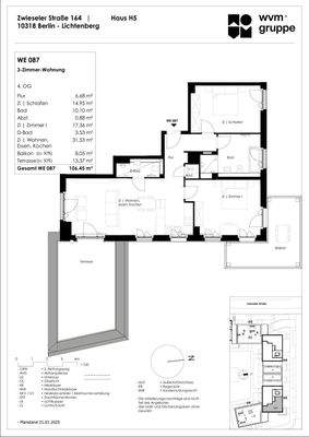 Grundriss Zwieseler Straße 164