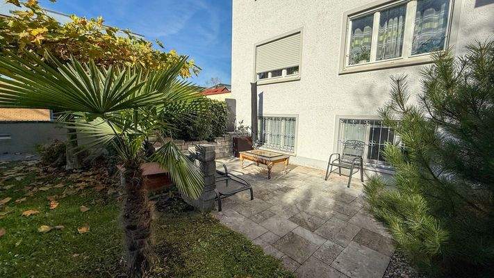 Gemeinschaftsterrasse am Haus