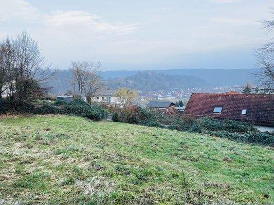 Blick auf das Grundstück