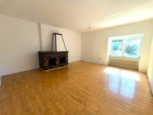 Wohnzimmer mit Kaminofen