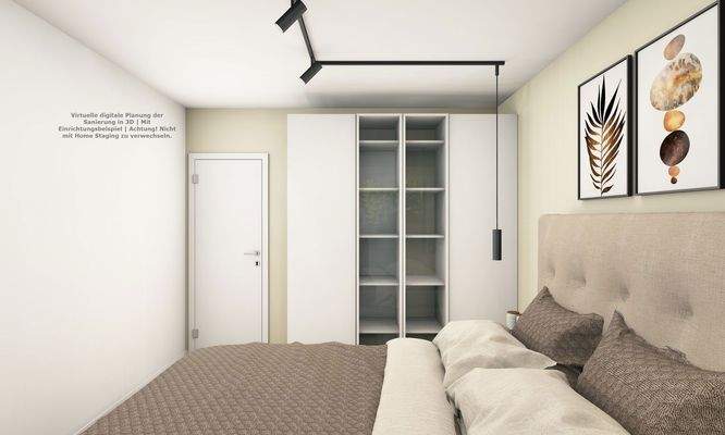 Schlafbereich & Stauraum Visu