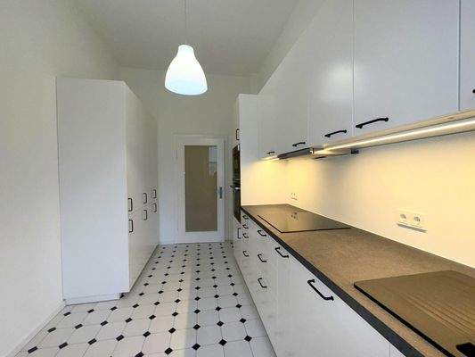 Kitchen with brand new fitted kitchen