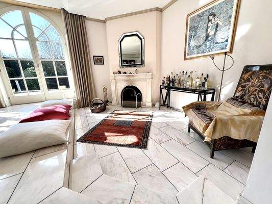 Kamingrube im Wohnzimmer