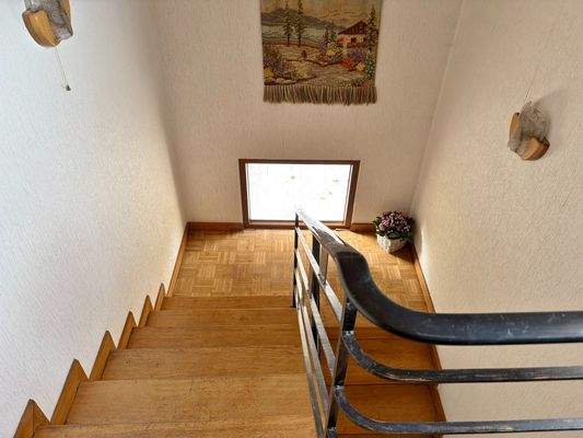 Treppe ins Dachgeschoss