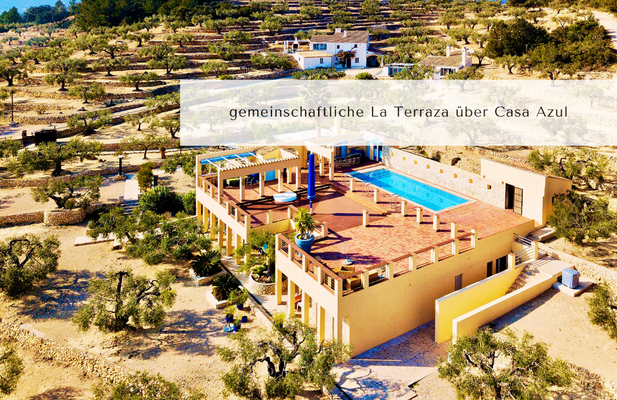 Casa Azul mit Gemeinschaftsterrasse