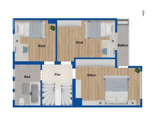 Grundriss Obergeschoss