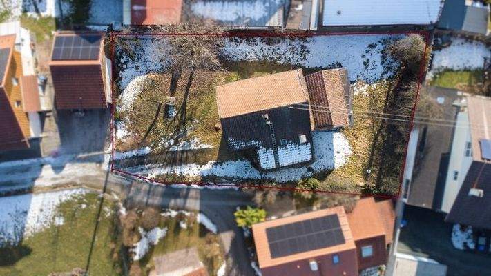Grundstück Vogelperspektive