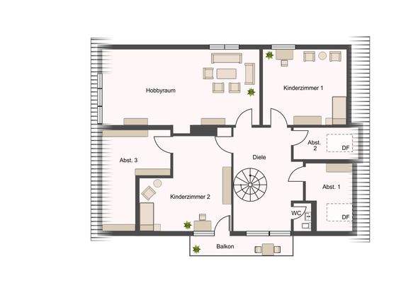 Grundriss Dachgeschoss