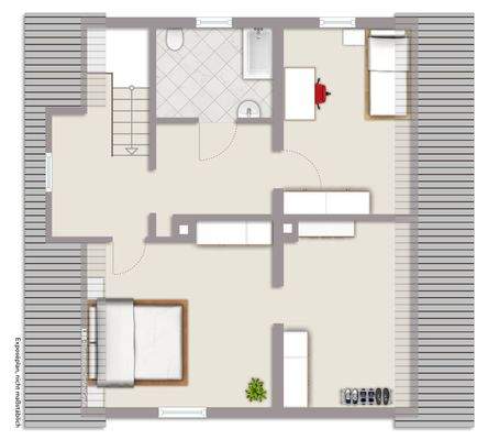 Exposeplan Dachgeschoss