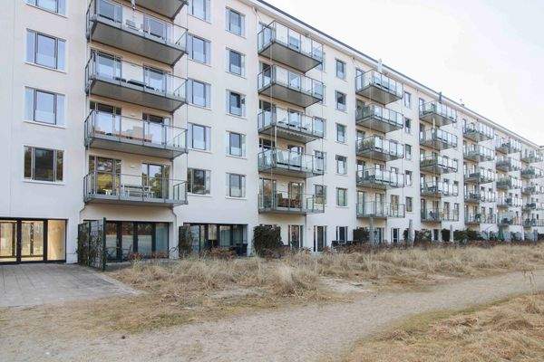 Rückansicht mit Balkone