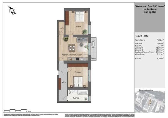 Grundrissplan Top 20