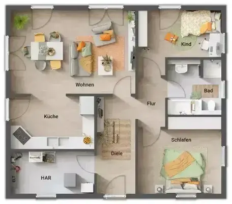 Bungalow 92 Grundriss Erdgeschoss.webp