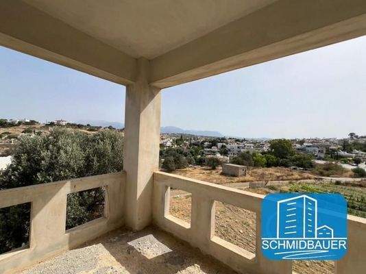 Kreta, Pitsidia: Rohbau - Unfertiges Haus in herrlicher Lage zu verkaufen