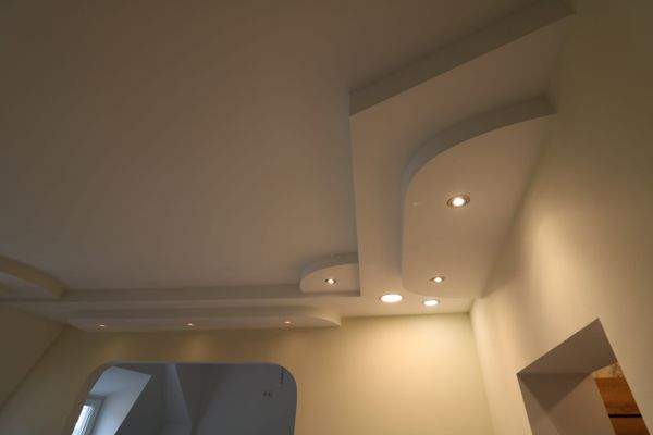 Spots Wohnzimmer, farbig, dimmbar