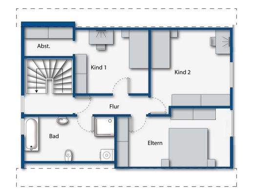 Grundriss Dachgeschoss Korrektur