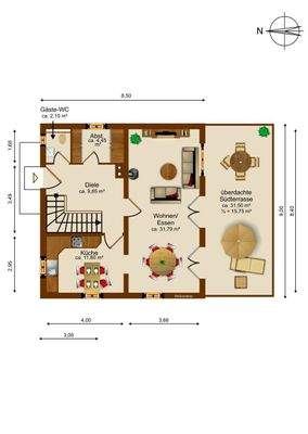 Erdgeschoss Grundriss