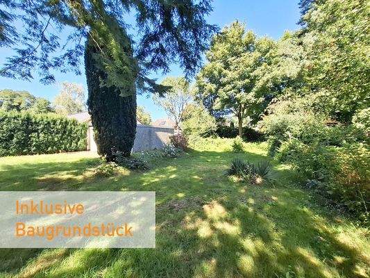 Blick auf das Baugrundstück Bild 1