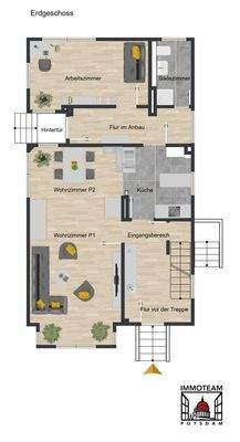 Erdgeschoss - Möbliert