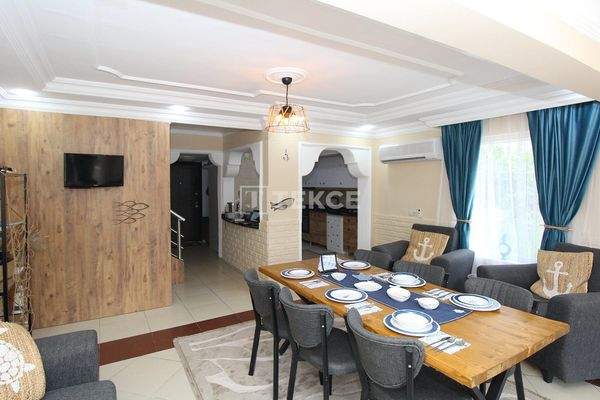 Furnished Semi-Detached House with Private Garden in Belek Antalya