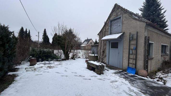 Grundstück im Winter