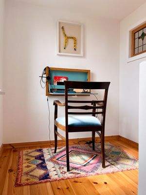 Kleine Arbeitsecke im Treppenhaus