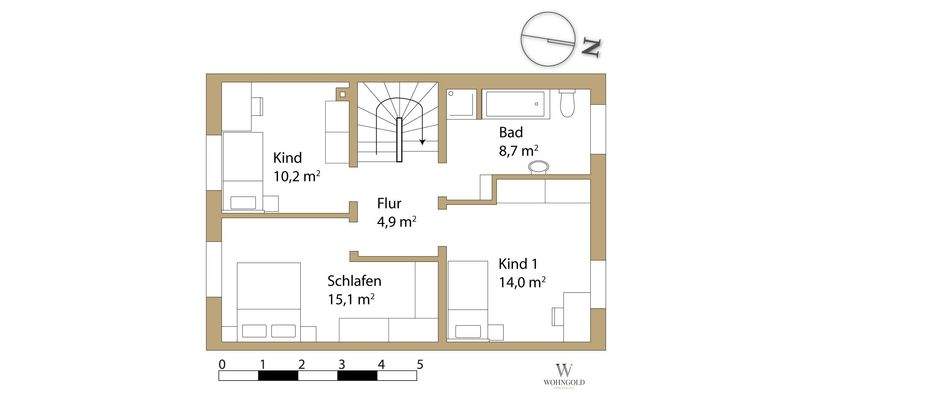 Grundriss Obergeschoss