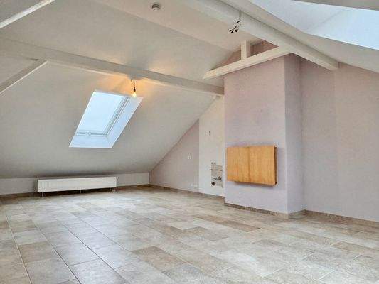 großer Wohnbereich mit Küchenanschluss