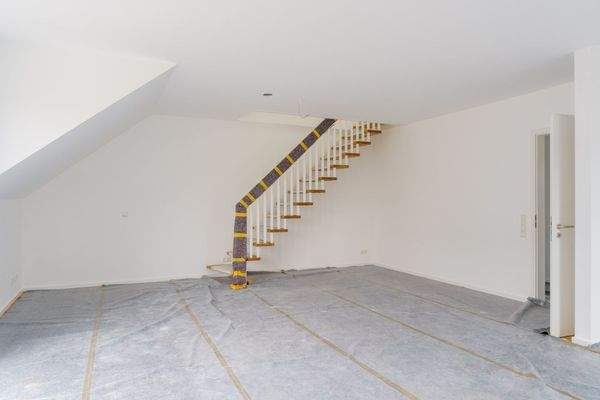 Treppe in den Spitzboden