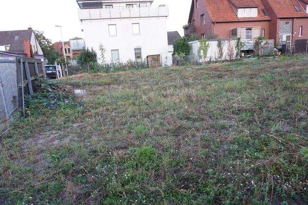 Blick auf die Wohngrundstücke