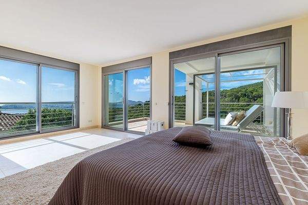 Master bedroom in villa in Costa d'en Blanes