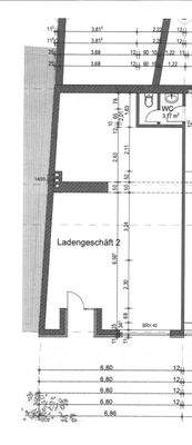 Grundriss EG Ladenlokal